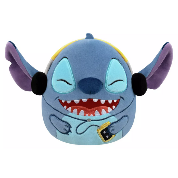 Squishmallows 8" Disney Stitch with Headphones – Soft Plush Toy