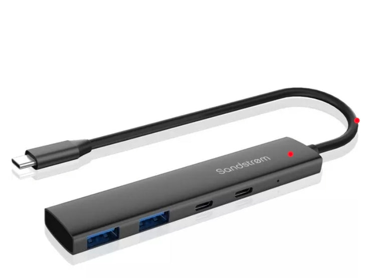 SANDSTROM S2C2AHUB26 4-port USB Type-C Connection Hub