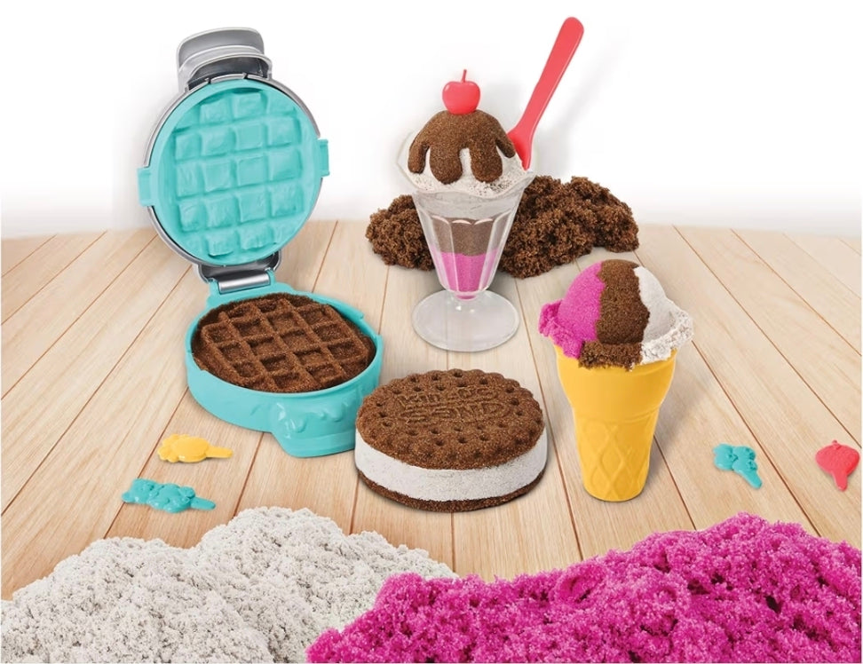 Kinetic Sand Scents Ice Cream Treats Playset – Scented Sensory Sand for Kids