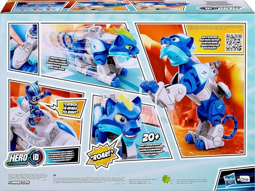 PJ Masks Animal Power Charge and Roar Power Cat Figure – Kids Action Toy