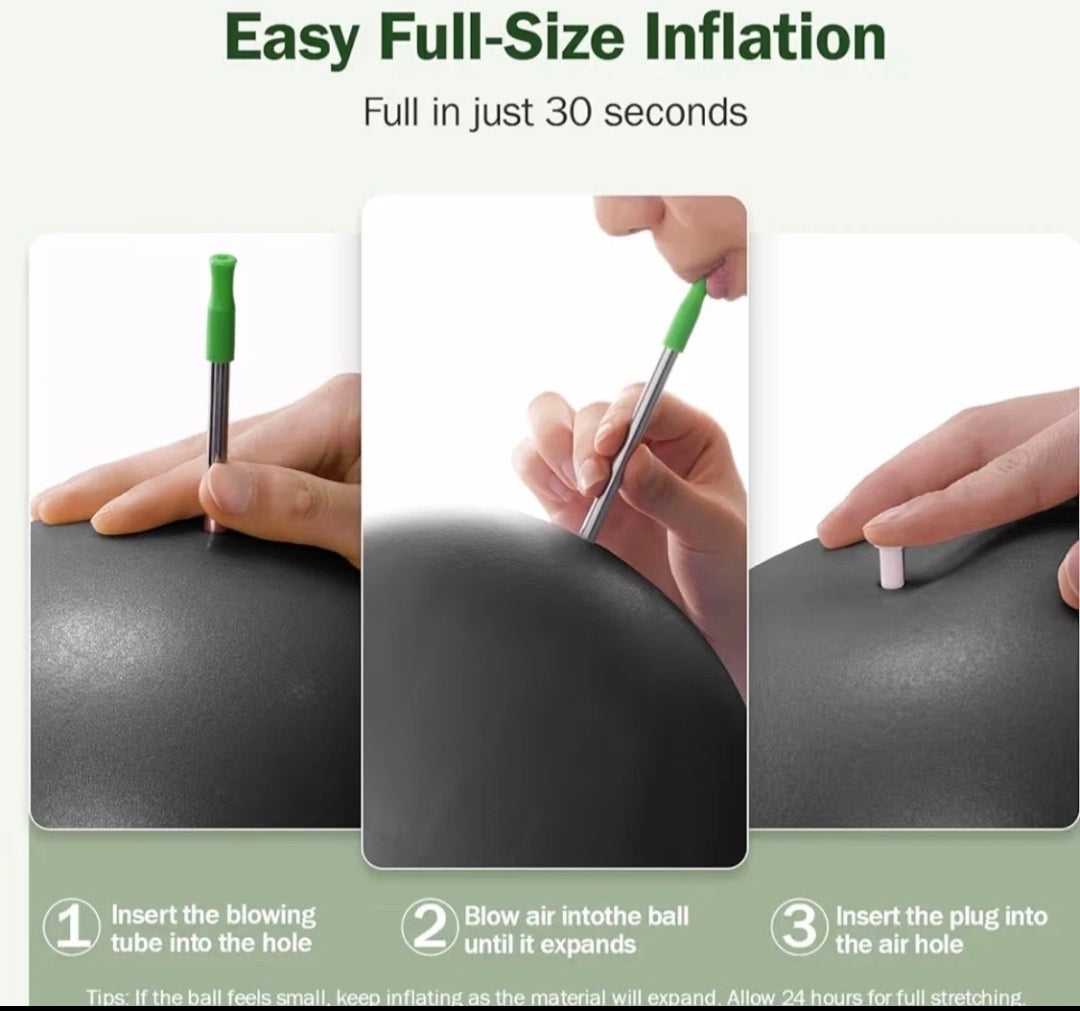 Slim Panda 9-Inch Pilates Ball – Mini Exercise Ball for Core & Balance Training