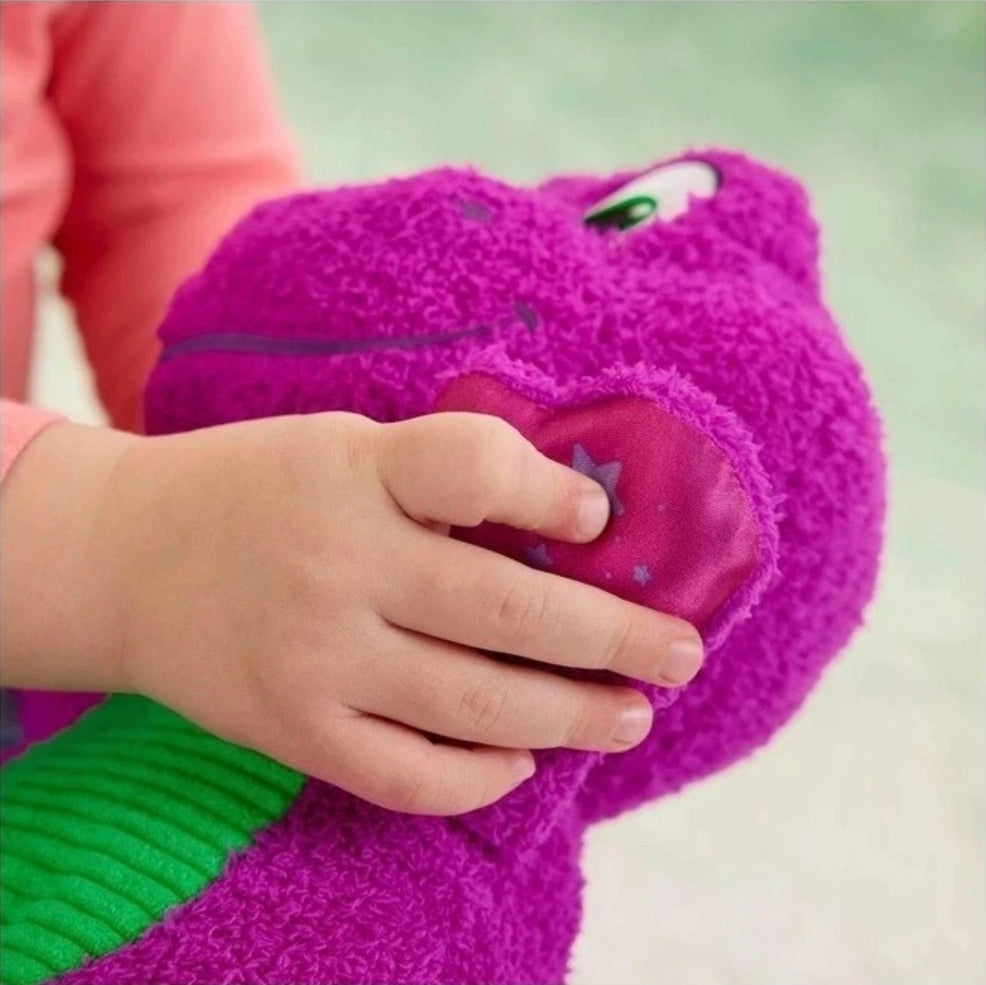 Barney's World Sensory Barney Plush Toy with Fidget for Toddlers Age 2+ Years