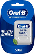1X 50M Oral-B Pro-Expert Advanced Waxed Cool Mint Dental Tape/Floss