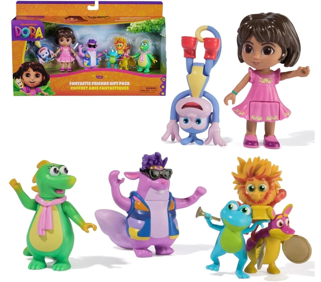 Dora the Explorer Fantastic Friends Gift Pack – Figure Set for Kids
