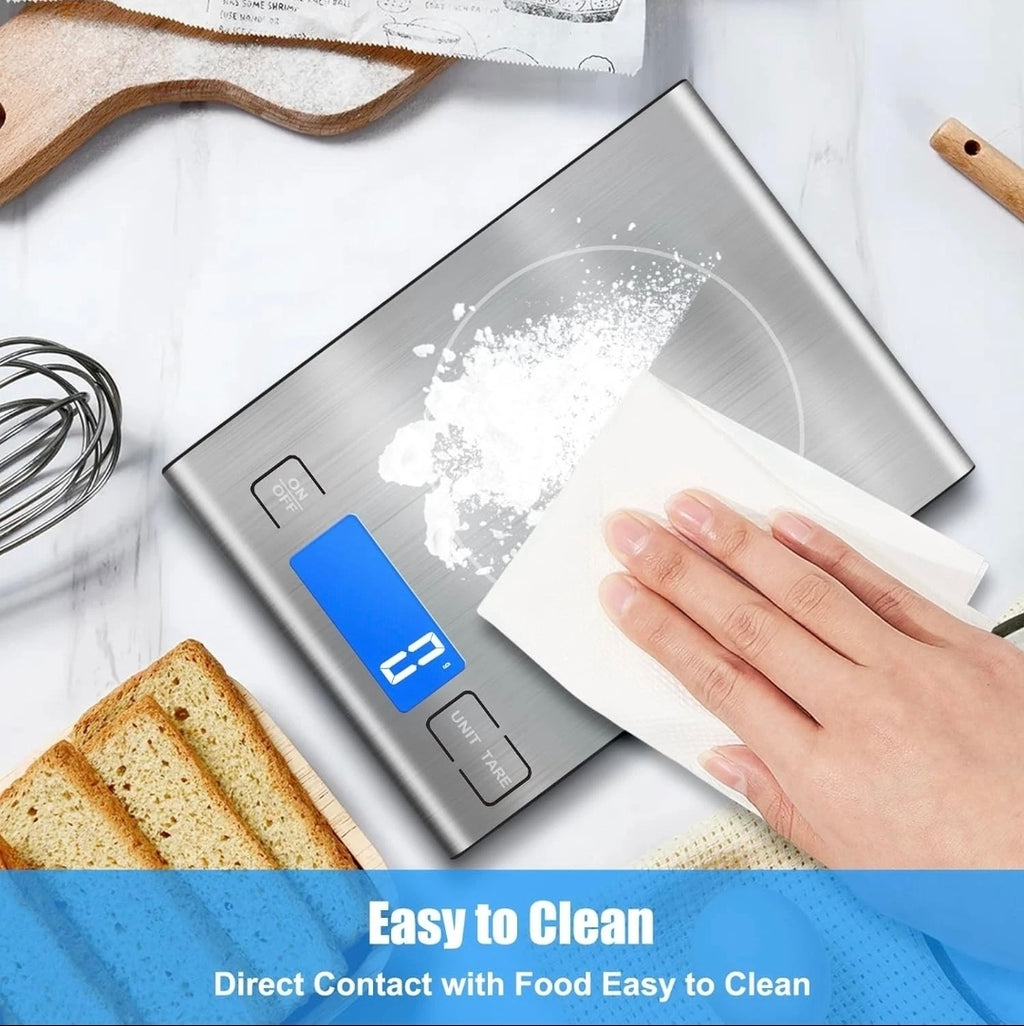 Diyife Rechargeable Digital Kitchen Scales, 1g/15kg 33lbs Food Weighing Scales