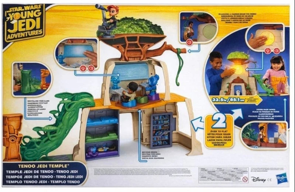 Star Wars Young Jedi Adventures Tenoo Jedi Temple Playset – 20" with Lights & Sounds