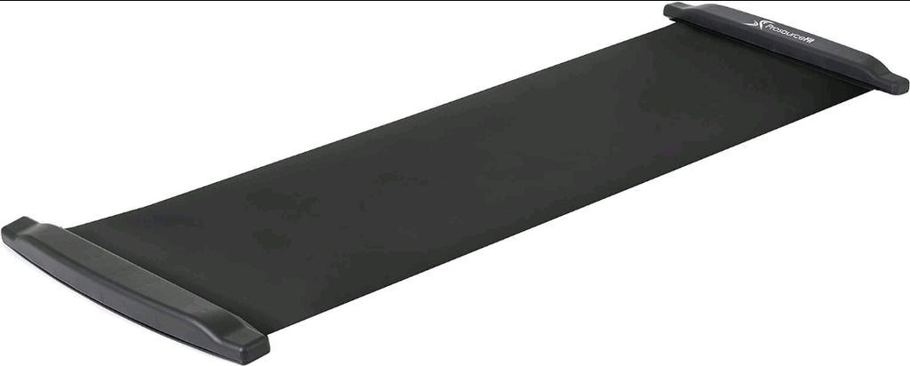ProSourceFit Slide Board Mat for Exercise 6’ with End Stops, Booties & Carry bag
