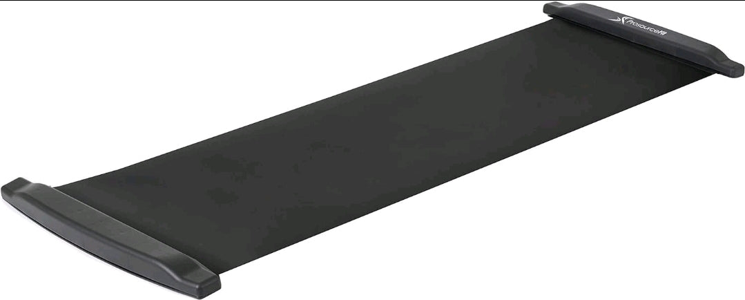 ProSourceFit Slide Board Mat for Exercise 6’ with End Stops, Booties & Carry bag