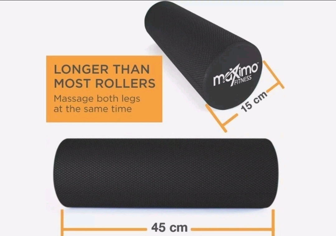 Maximo Fitness Exercise Foam Roller - Black
