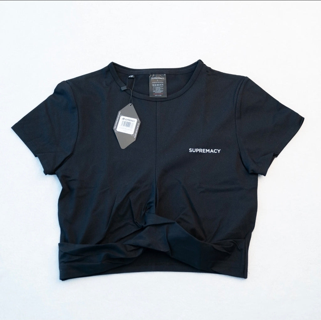 Supremacy Women’s Peak Crop Top Black Size Small