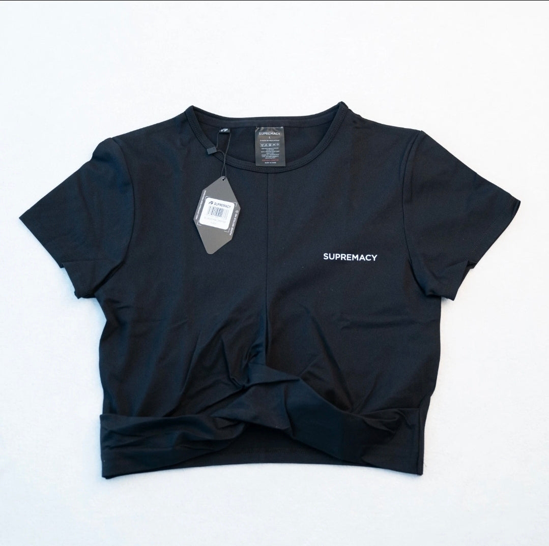 Supremacy Women’s Peak Crop Top Black Size Small