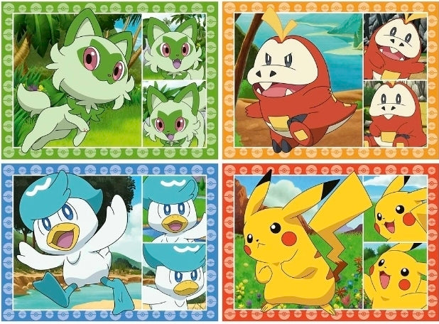 Pokémon Speedy Puzzle 4-Pack by Ravensburger – 4 x 35-Piece Jigsaw Puzzles for Kids