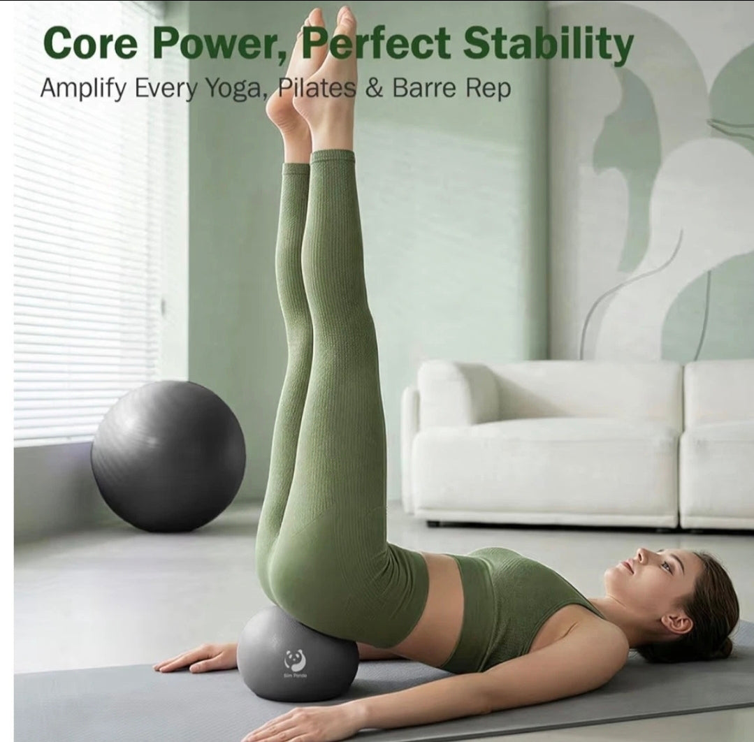 Slim Panda 9-Inch Pilates Ball – Mini Exercise Ball for Core & Balance Training