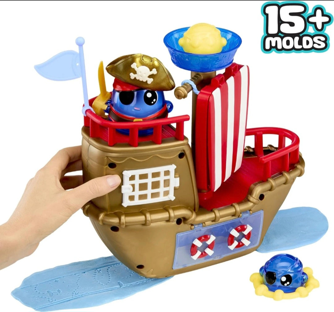 DOHKINS Pirate Ship & Pirate Play Set – Creative Dough Playset for Kids