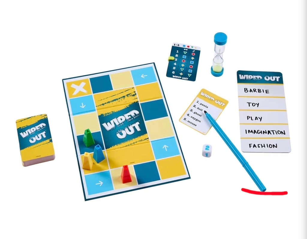 Mattel Games Wiped Out! Party Game – Fun Family Game for Groups