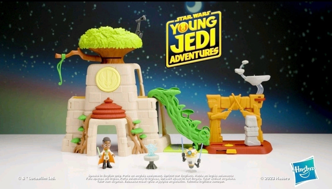 Star Wars Young Jedi Adventures Tenoo Jedi Temple Playset – 20" with Lights & Sounds