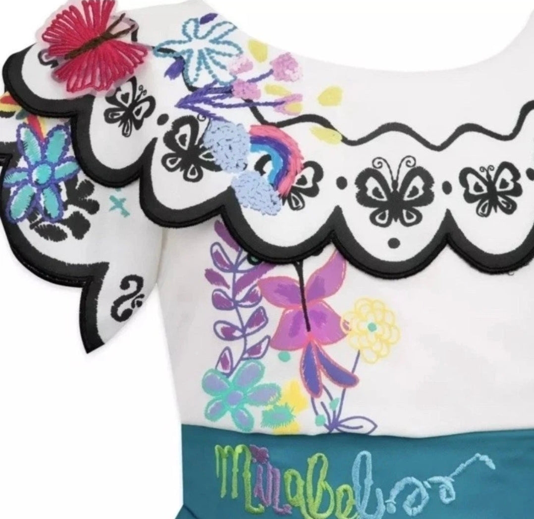 Encanto Mirabel Fancy Dress Up Costume Kids Age Uk 7-8 Outfit Disney Store