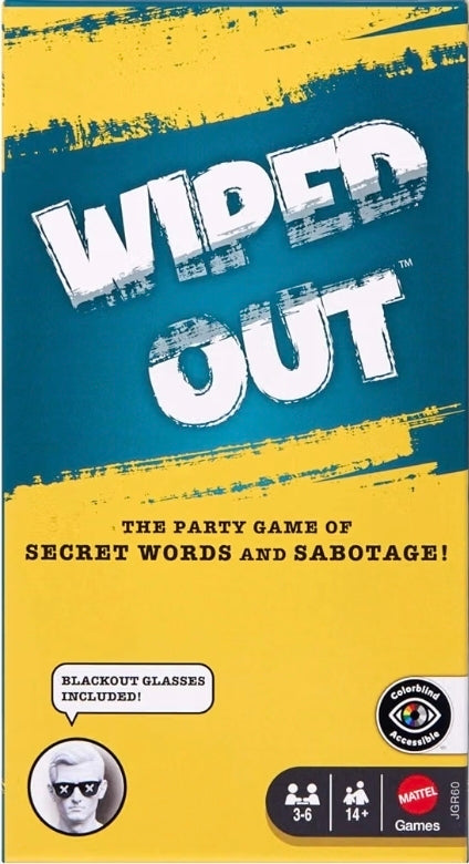 Mattel Games Wiped Out! Party Game – Fun Family Game for Groups