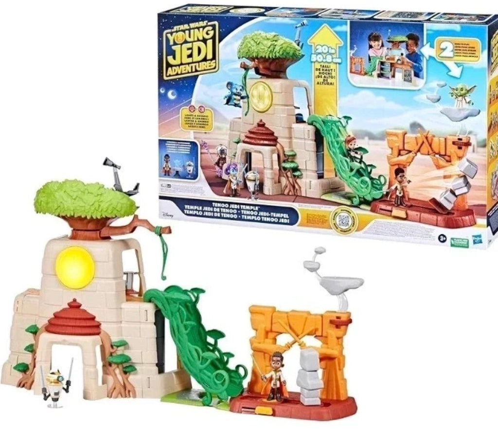 Star Wars Young Jedi Adventures Tenoo Jedi Temple Playset – 20" with Lights & Sounds